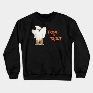 Halloween Scary Bear Trick or Treat Pun Crewneck Sweatshirt
